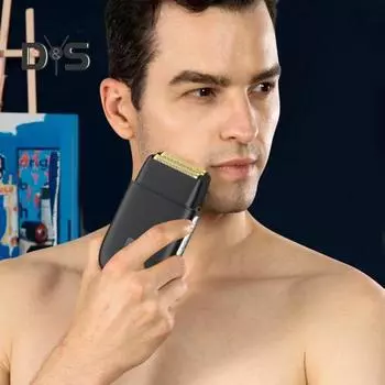 Мужская электрическая бритва с 3 скоростями, регулируемым цифровым дисплеем, водонепроницаемая, перезаряжаемая, дорожная, портативная, сетчатая бритва, триммер для удаления волос и бороды A