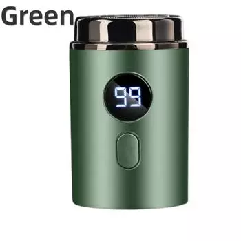 Мужская электрическая мини-бритва с зарядкой типа C, портативная автомобильная светодиодная цифровая бритва с влажным и сухим бритьем для мужчин и женщин