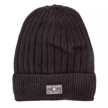 Мужская английская шапка в рубчик LEE COOPER Taille unique темно-синий