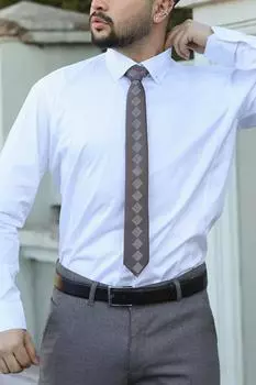 Мужская атласная рубашка