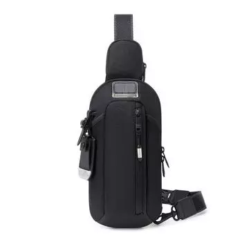 Мужская баллистическая нейлоновая игровая сумка серии Capsule нагрудная сумка 2325002D - портативная дорожная сумка через плечо чёрный