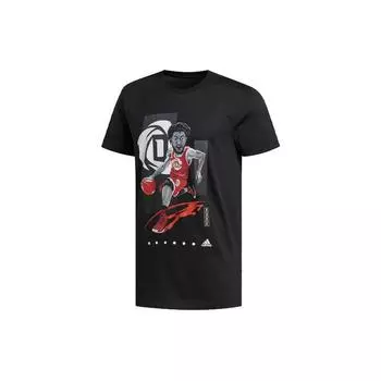 Мужская баскетбольная футболка Adidas Rose Gu Performance черная FM4773 M
