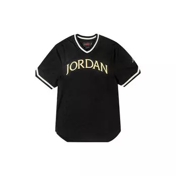 Мужская баскетбольная футболка с коротким рукавом с логотипом Air Jordan, черная AV0183-010 M