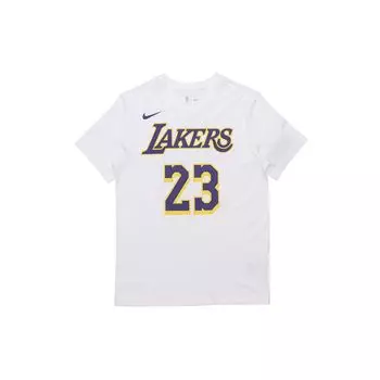 Мужская баскетбольная футболка с рисунком Nike LeBron James #23 Lakers, белая CV8529-100 XXL