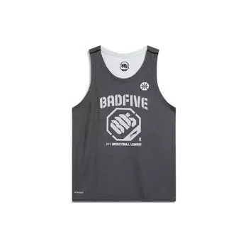Мужская баскетбольная майка Li Ning Bad Five Letter Print Sweat-Wicking Loose AAYT045-1 XL