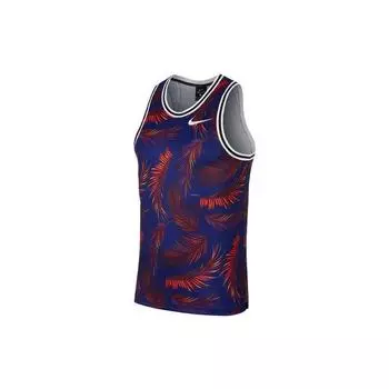 Мужская баскетбольная майка Nike Dri-Fit DNA с принтом перьев, разноцветная AJ3537-590 S