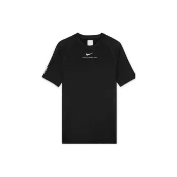 Мужская баскетбольная спортивная футболка с упрощенным логотипом Nike X Drake, черные DM1733-010 L