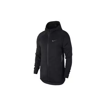 Мужская баскетбольная толстовка с капюшоном с полной молнией Nike, черная AT3264-010 XXL