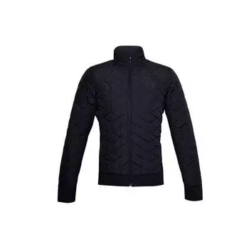 Мужская беговая куртка на молнии Under Armour ColdGear Reactor Hybrid, черные 1355803-001 S