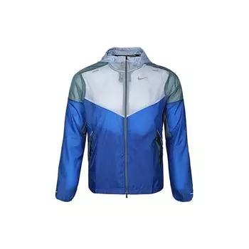 Мужская беговая куртка Nike Windrunner Woven Color-Block, синяя CK6342-430