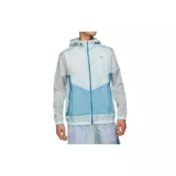 Мужская беговая куртка с принтом Nike Repel Wild Run Windrunner, синяя DD5392-366 XL