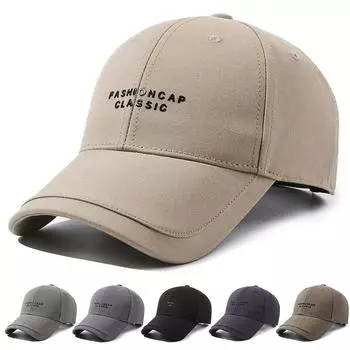 Мужская бейсбольная кепка на весну и осень, шляпа от солнца с буквенным принтом, спортивная мужская летняя кепка с козырьком, кепка с козырьком серый