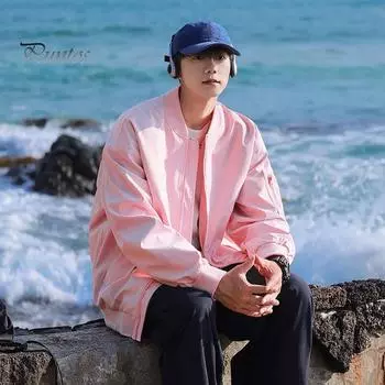 Мужская бейсбольная куртка с полной молнией, легкая, однотонная, с двумя боковыми карманами, повседневная куртка для активного отдыха, весна и осень, топы для повседневной носки M зелёный