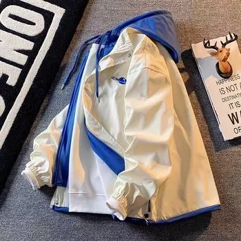 Мужская бейсбольная куртка в стиле «американский ретро», двухкомпонентная, модный свободный крой, студенческий стиль, #JK302 Large чёрный