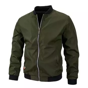 Мужская бейсбольная куртка весна-осень M темно-синий