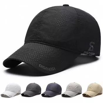 Мужская бейсболка, быстросохнущая кепка, солнцезащитная шляпа темно-синий