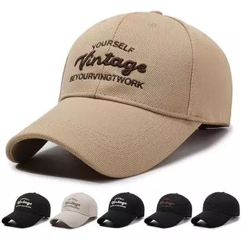 Мужская бейсболка для активного отдыха на весну и осень, женская кепка от солнца с вышивкой чёрный/золотой