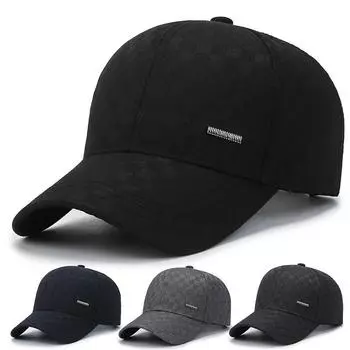 Мужская бейсболка, новая клетчатая кепка с козырьком для игр на открытом воздухе, модная кепка с козырьком Adjustable