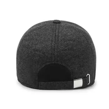 Мужская бейсболка, простая модная кепка для мужчин среднего и пожилого возраста, теплая шапка-ушанка для отдыха на открытом воздухе Adjustable серый
