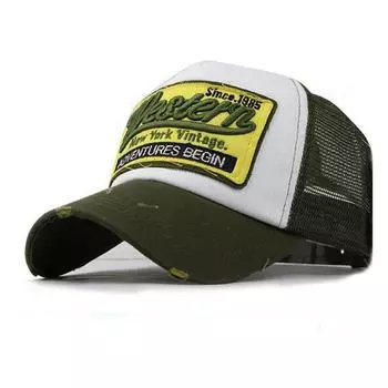 «Мужская бейсболка с 3D-вышивкой в стиле пэчворк 2022 года» армия зеленый