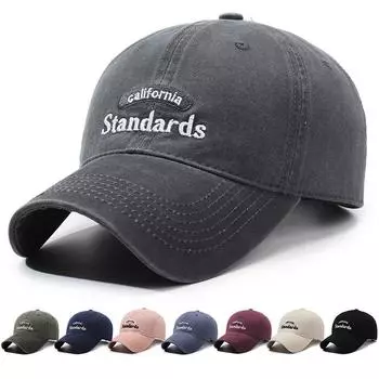 Мужская бейсболка с вышитыми буквами, весенне-летняя, женская, уличная, парная кепка серый