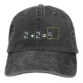 Мужская бейсболка стираная 2+2=5 Кепка Trucker Snapback в стиле Radiohead, ковбойская кепка, шляпа для папы, шляпы для гольфа Radiohead Rock