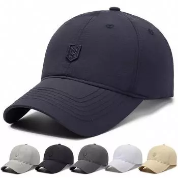 Мужская бейсболка, универсальная, модная, повседневная, солнцезащитная, дышащая, быстросохнущая, спортивная кепка Adjustable тёмно-синий