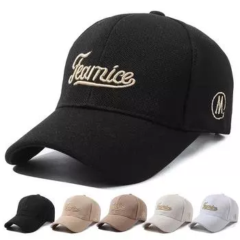 Мужская бейсболка, весенне-осенняя женская кепка с вышивкой букв, панама с хвостиком, летние шляпы с солнцезащитным козырьком белый