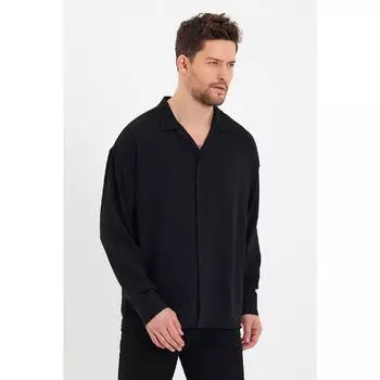 Мужская белая льняная свободная рубашка свободного покроя Aerobin