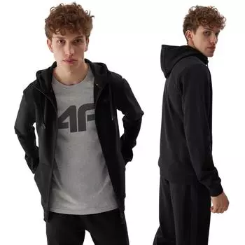 Мужская блузка с посыпкой черная 4F 4FAW23TSWSM695-20S размер L L чёрный