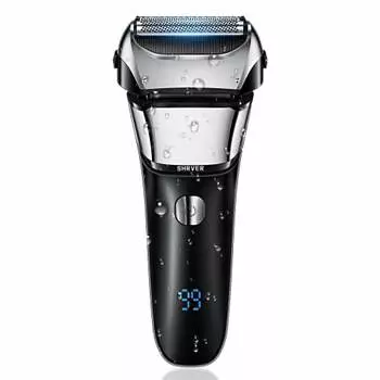 Мужская бритва электрическая возвратно-поступательная электробритва Type-C перезаряжаемая электрическая бритва для сухого и влажного бритья с 3 лезвиями электрическая бритва с низким уровнем шума мужская бритва IPX7