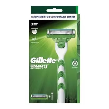 Мужская бритва Gillette Mach 3 Turbo Sensitive Бритва Mach Turbo Sensitive, 1 шт.