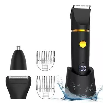 Мужская бритва многофункциональная для удаления волос под мышками и в интимных местах, электрический триммер для носа One Size