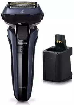 Мужская бритва Panasonic Lamb Dash PRO с 5 лезвиями и очистителем, синяя ES-LV7V-A