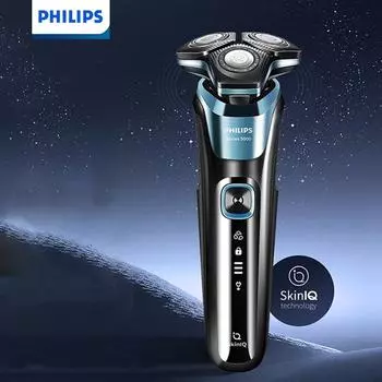 Мужская бритва Philips с 3 головками S5832 Honeycomb Электробритва 5-й серии для мытья тела, быстрая зарядка в течение 1 часа чёрный