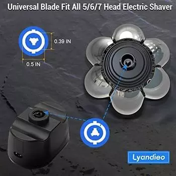 Мужская бритва с 7 лезвиями, сменные бритвенные головки, плавающие, моющиеся, электрические бритвы 7D, комплект триммеров, лезвия для резаков Razor Head