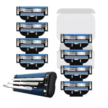 Мужская бритва, сменное лезвие из нержавеющей стали для бритья лица, 8 шт. 8pcs