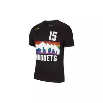 Мужская быстросохнущая футболка с короткими рукавами Nike Dri-Fit NBA Denver Nuggets, черные BV8758-010 S