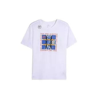 Мужская быстросохнущая футболка с круглым вырезом Nike Dri-Fit KD, белые 923740-100 XXXL