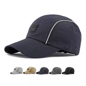 Мужская быстросохнущая кепка, весна-лето, тонкая солнцезащитная дышащая кепка, бейсболка для женщин чёрный