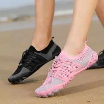 Мужская быстросохнущая обувь для воды, уличные сандалии для босиком, вверх по течению, река, море, дайвинг, пляжные сандалии, уличная обувь для прогулок, мужская обувь EU:45 чёрный