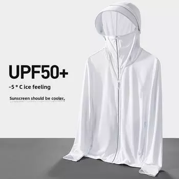 Мужская быстросохнущая одежда для рыбалки с защитой от ультрафиолета и дышащей сетчатой защитой лица