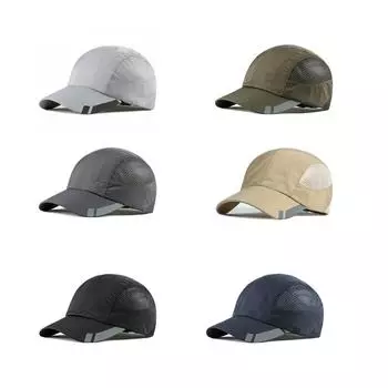 Мужская быстросохнущая шляпа от солнца, летняя солнцезащитная шляпа, дышащая бейсболка с принтом, повседневная 55-64cm