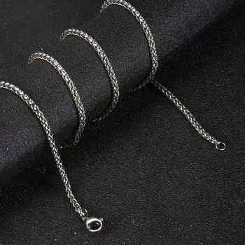 Мужская цепочка Keel одинарная цепь из нержавеющей стали серебряное ожерелье аксессуары 50cm