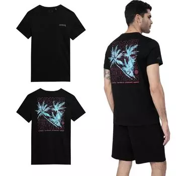 Мужская черная футболка 4F 4FSS23TTSHM359 Xl