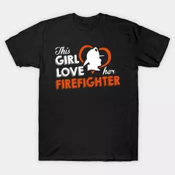 Мужская черная футболка с принтом, футболка с надписью «firefighter-lover», большой размер, футболка с принтом «no Cut Transfer Paper Print», хлопковая футболка XL чёрный