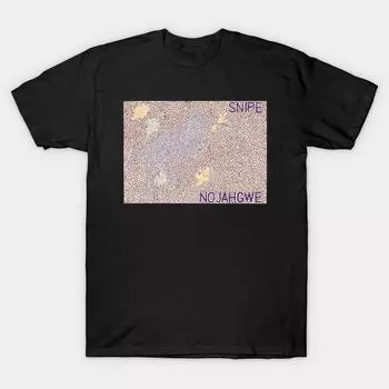 Мужская черная футболка с принтом, очень большая футболка snipe-clan, хлопковая футболка с принтом на бумаге для переноса без вырезов S чёрный