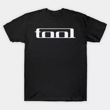 Мужская черная футболка с принтом, очень большая футболка TOOL BAND, хлопковая футболка с принтом на бумаге для переноса изображения без вырезания M чёрный