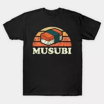 Мужская черная футболка с принтом, очень большая футболка Musubi Hawaiin Sunset No-Cut Transfer Paper Print Cotton Tshirt 3XL чёрный