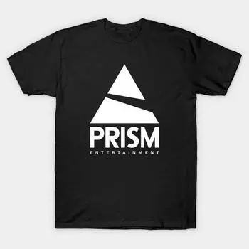 Мужская черная футболка с принтом, очень большая футболка с принтом Prism No-Cut Transfer Paper Print, хлопковая футболка S чёрный